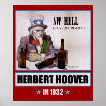 "Aw-Hölle, gelassen uns, wählen Herbert Hoover" Pl