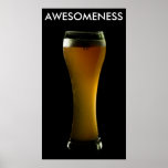 AWESOMENESS Bierplakat