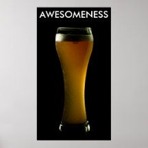 AWESOMENESS Bierplakat
