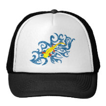 Axolotl Gelb im Wassser Retro Cap
