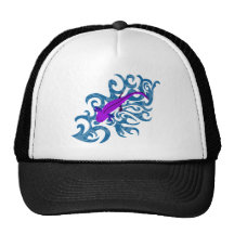 Axolotl Lila im Wasser Kultcaps