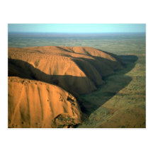 Ayers Felsen am Sonnenuntergang, Australien-Wüste Postkarten