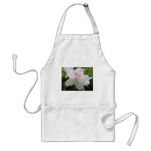 AZALEEN-BLUMEN 2 weiße Azaleen-Karten-Geschenk-Bec Schürze