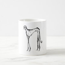 Azawakh Becher 2 durch David Moore Tasse