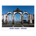 Azoren-Insel-Postkarte