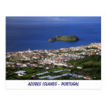 Azoren-Insel-Postkarte