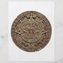 Aztekischer Kalender Flyerbedruckung