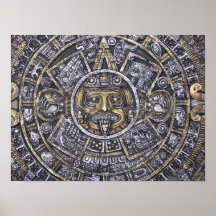 Aztekisches/Mayakalender-Plakat
