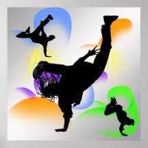 B-Boying Plakat