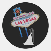 B&G Hochzeit in fabelhaftem Las Vegas-Aufkleber