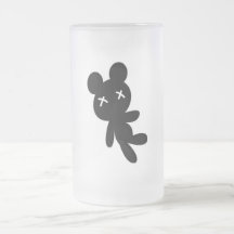 B&W kleiner toter Teddybär Kaffeehaferl
