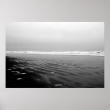 B&W Meerblick Plakat