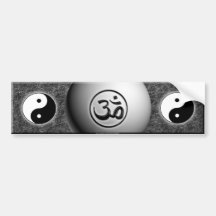 B&W OM Yin Yang Autosticker