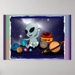Baby "A", w/Planets spielend Plakatdrucke