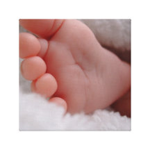 Baby-Abdruck eingewickelte Leinwand Galerie Gefaltete Leinwand