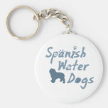 Baby-Blau-spanischer Wasser-Hund Keychain Schlüsselanhänger