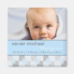 Baby-blauer Foto-Magnet Magnete