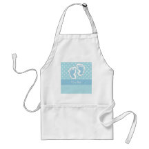Baby Boy Footprints Adorable Aprons
