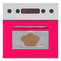 Baby-Brötchen-Rezept-Einladung (Rosa)