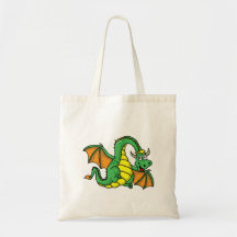Baby-Drache Leinentaschen