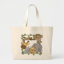 Baby-Dschungel-Tier-T-Shirts und Geschenke Einkaufstasche