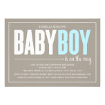 Baby-Dusche des 12x18 Baby-Jungen-| laden ein Individuelle Einladungskarten