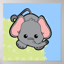 Baby-Elefant-Süsse Posterdruck