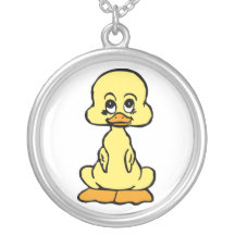 Baby-Enten-Cartoon-Halskette