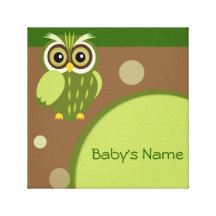 Baby-Eulen-Kinderzimmer-Dekor Leinwand Druck