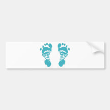 baby feet autoaufkleber