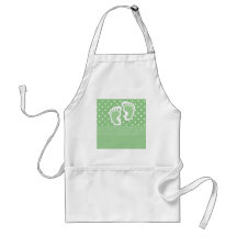 Baby  Footprints Adorable Aprons