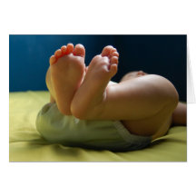 Baby-Fuß-Träume Grußkarten
