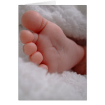 Baby-Füße Grußkarten