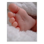 Baby-Füße Postkarte