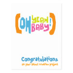 Baby-Glückwunsch-Karte - oh Yeah Baby! Postkarte