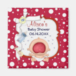 Baby-grölende lustige neutrale Babyparty Magnete