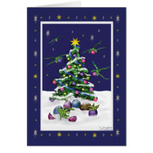 Baby-grüne Drache-Weihnachtskarte