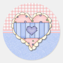 Baby Herz Runder Sticker