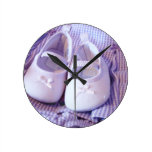 Baby-Hinternschuhuhren Lavendel-Babyschuhe