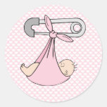Baby in der Decke Aufkleber