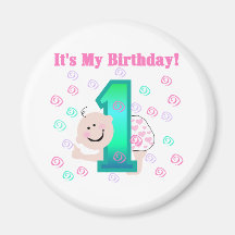 Baby ist es mein 1. Geburtstag Magnete