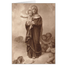 Baby Jesus und Mutter Mary Karten