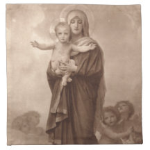 Baby Jesus und Mutter Mary Servietten