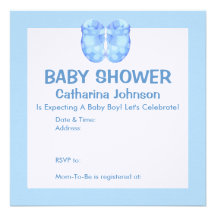 Baby-Jungen-Hintern-Baby-Duschen-Einladung