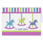 Baby-Karussell-Sammlungs-Babyparty-Karte
