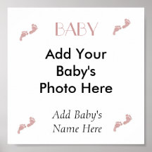 Baby-Mädchen-"Abdruck-" Leinwand-Kunst Plakat