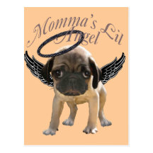 Baby-Mops-Engel Postkarte