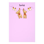 Baby paart (Mädchen) Personalisiertes Druckpapier