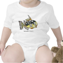 Baby-personalisierte Säuglings-Triggerfische Baby Strampler