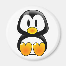 Baby-Pinguin-Smoking Magnets
